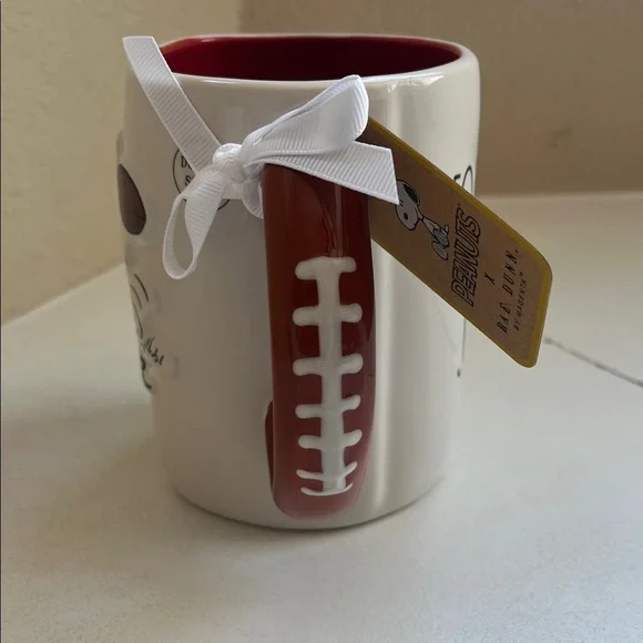 Rae Dunn Peanuts Snoopy Mug with Football Handle - Picture 2 of 3